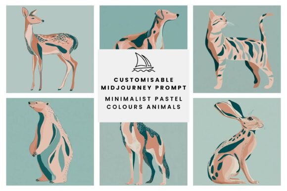 Download Boho Animal Pastel Colours Prompt - Boho Collection