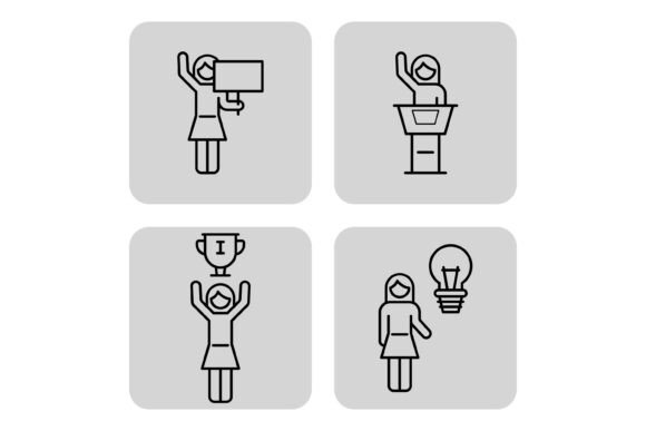 Download Icons of Activism and Success - Icons Collection