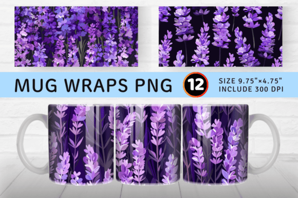 Download Purple Lavender Flowers Mug Wrap Sublima - Lavender flower Collection