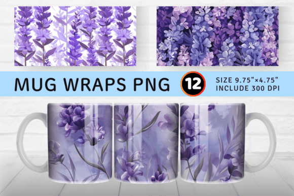 Download Purple Lavender Flowers Mug Wrap Sublima - Lavender flower Collection